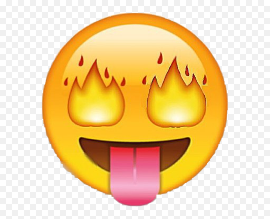 Download Fire Eyes Emoji Png - Cool Emojis,Fire Eyes Png