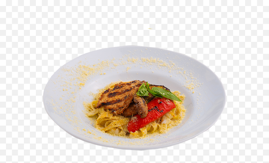 Download Tagliatelle With Grilled Chicken Fillet - Dish Pancit Png,Grilled Chicken Png