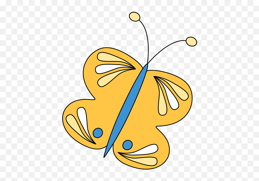 Yellow Butterfly - My Cute Graphics Transparent Butterfly My Cute Graphics Butterfly Png,Yellow Butterfly Png