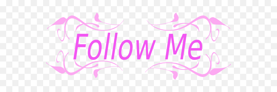 Follow Me Pink Png Image - Transparent Background Follow Me Png Transparent,Follow Png