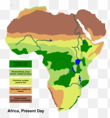 Africa Map - Map Grasslands In Africa Png,Africa Map Png