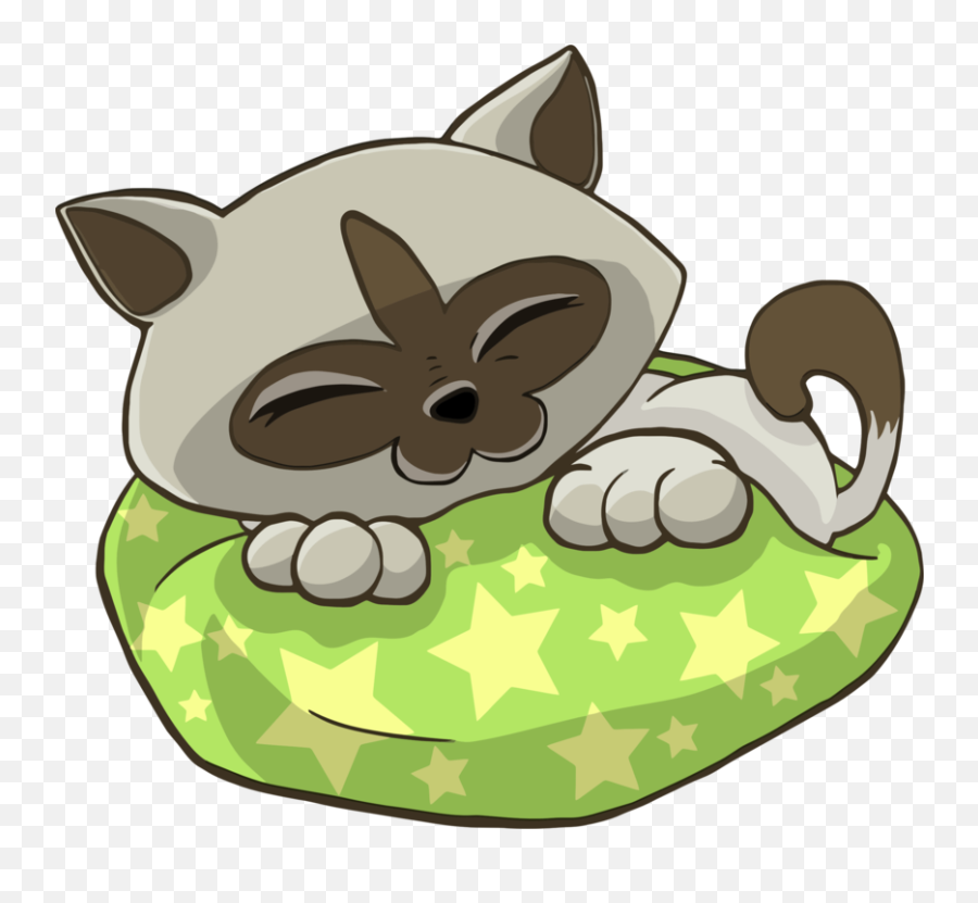 Cartoonplantcat Png Clipart - Royalty Free Svg Png Png Clipart Sleeping On Pillow Clipart,Cartoon Cat Png