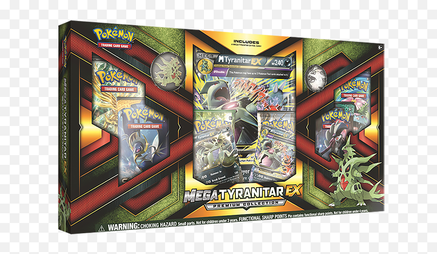 Pokemon Trading Card Game - Mega Tyranitarex Premium Mega Tyranitar Ex Box Png,Pokemon Card Png
