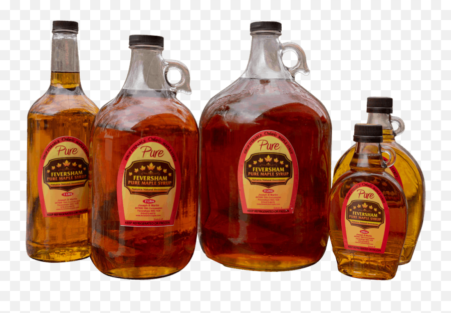 Feversham Maple - Glass Bottle Png,Maple Syrup Png