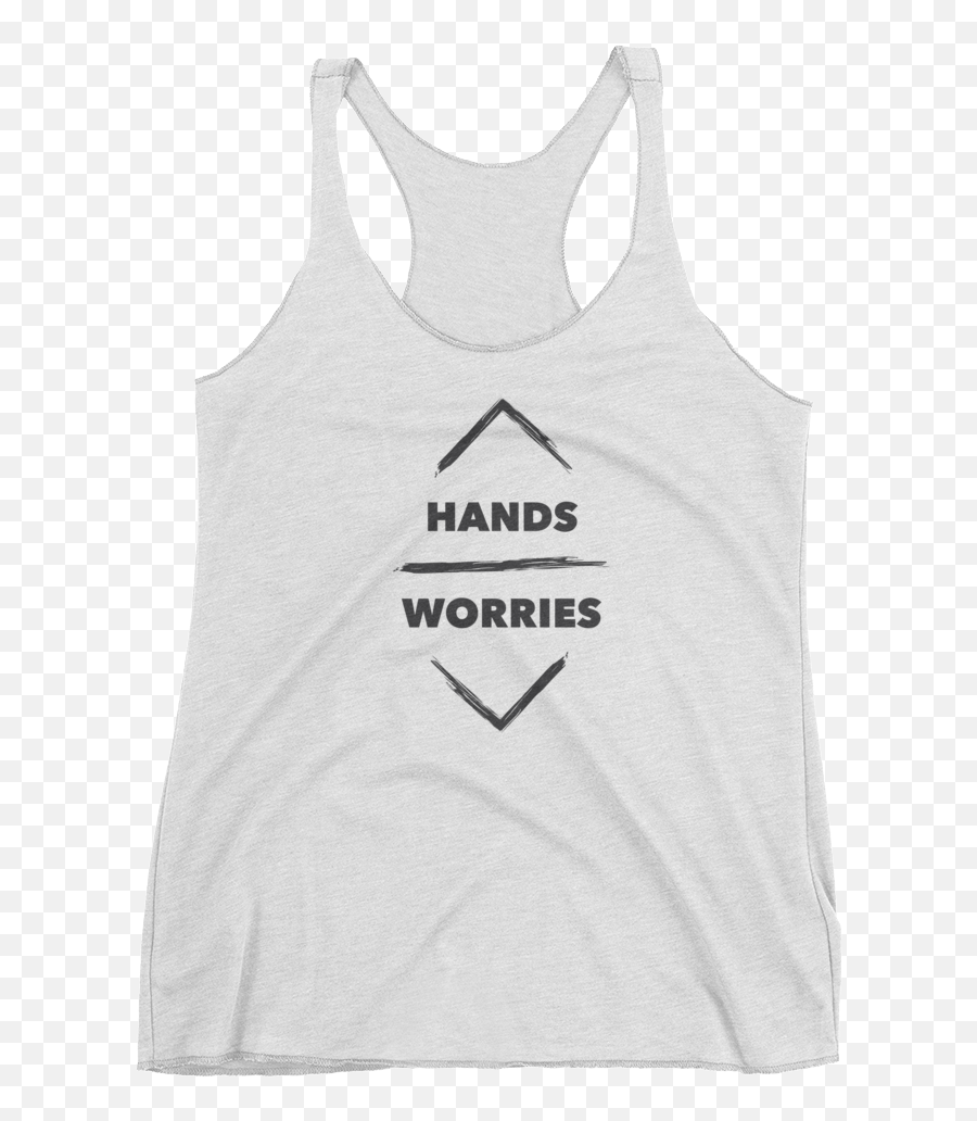 Hands Up Worries Down Tank - Tank Top Mockup Free Png,Hands Up Png