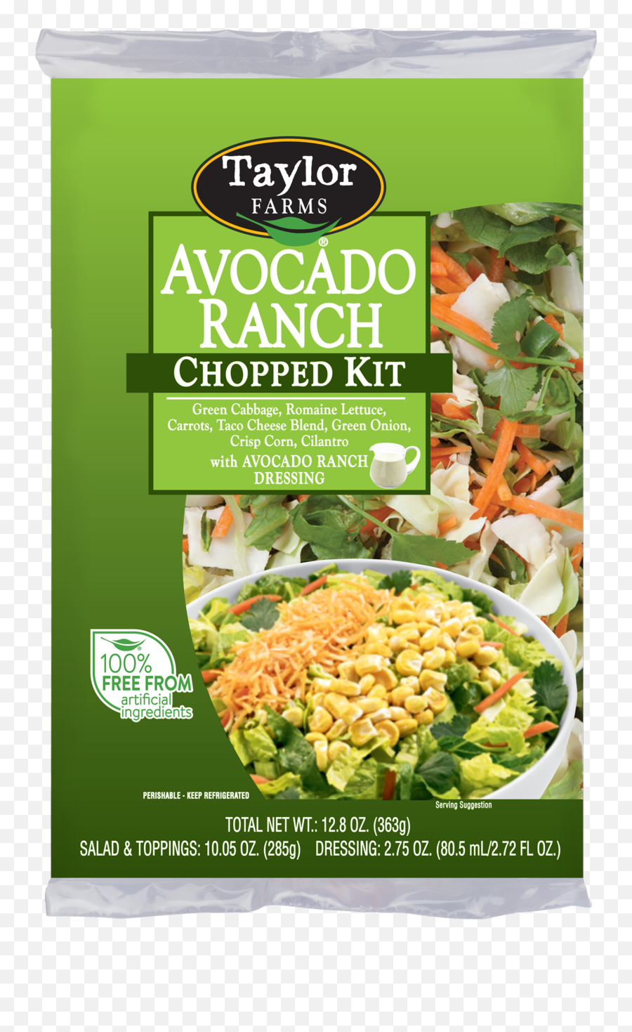 Avocado Ranch Chopped Kit Taylor Farms - Taylor Farms Avocado Ranch Salad Png,Avacado Png