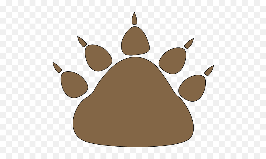 Bear Paw Print Png 3 Image - Transparent Background Bear Paw Png,Paw Prints Png