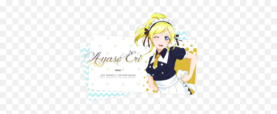 Closed Eli Ayase Birthday Edition - Cartoon Png,Eli Ayase Transparent