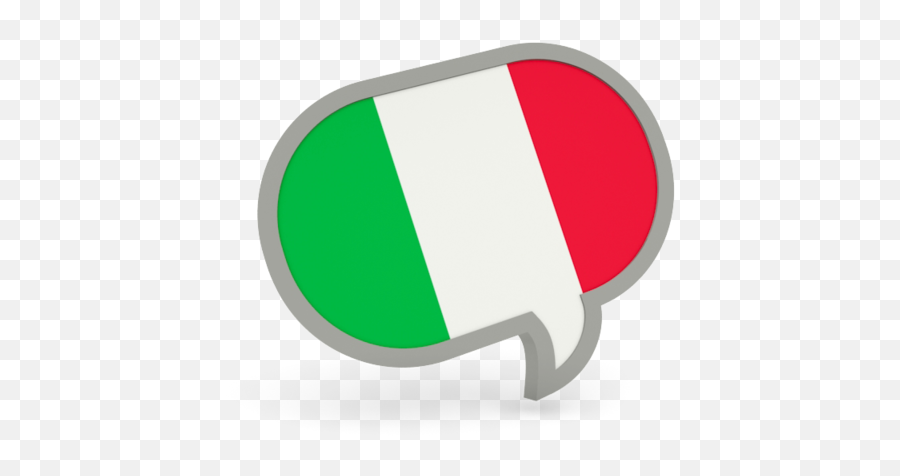 Speech Bubble Icon - Italian Flag Speech Bubble Png,Italian Flag Png