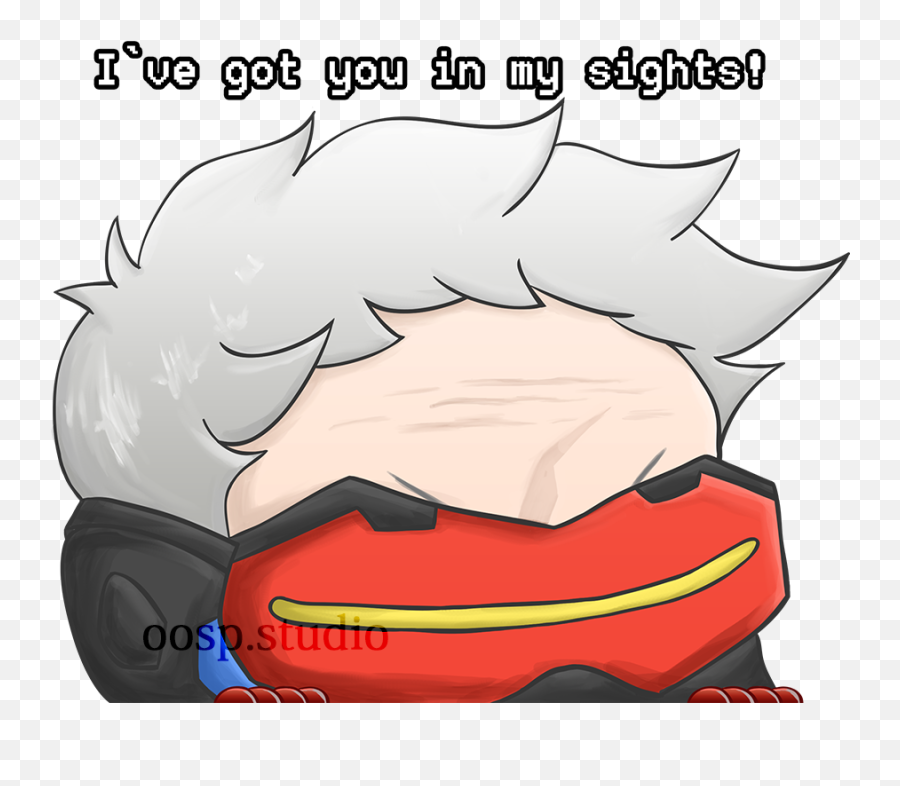 Download Soldier 76 Overwatch Peeking - Cartoon Png,Soldier 76 Png