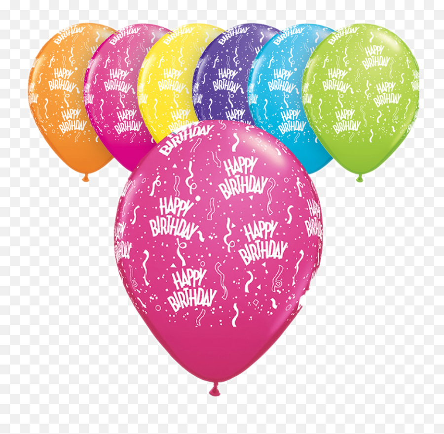Birthday Balloons - Green Happy Birthday Latex Balloon Png,Birthday Balloons Png