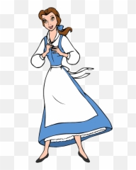 Black And White Stock Belle Clip Art - Beauty The Beast Clipart png