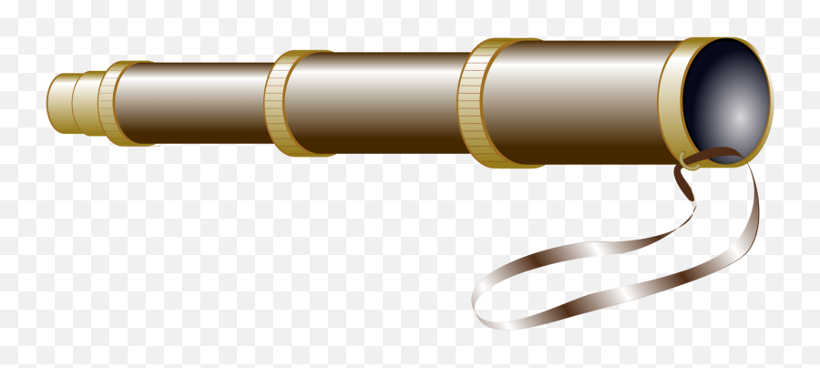 Brassmetalcylinder Png Clipart - Royalty Free Svg Png Spyglass Cartoon,Telescope Png