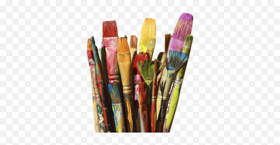 Paint Brushes And Canvas - Paint Brushes Png,Paint Brushes Png
