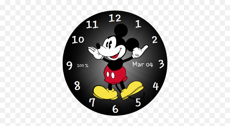 Mickey - Mickey Mouse Clock Face Apple Watch Png,Mickey Mouse Face Png