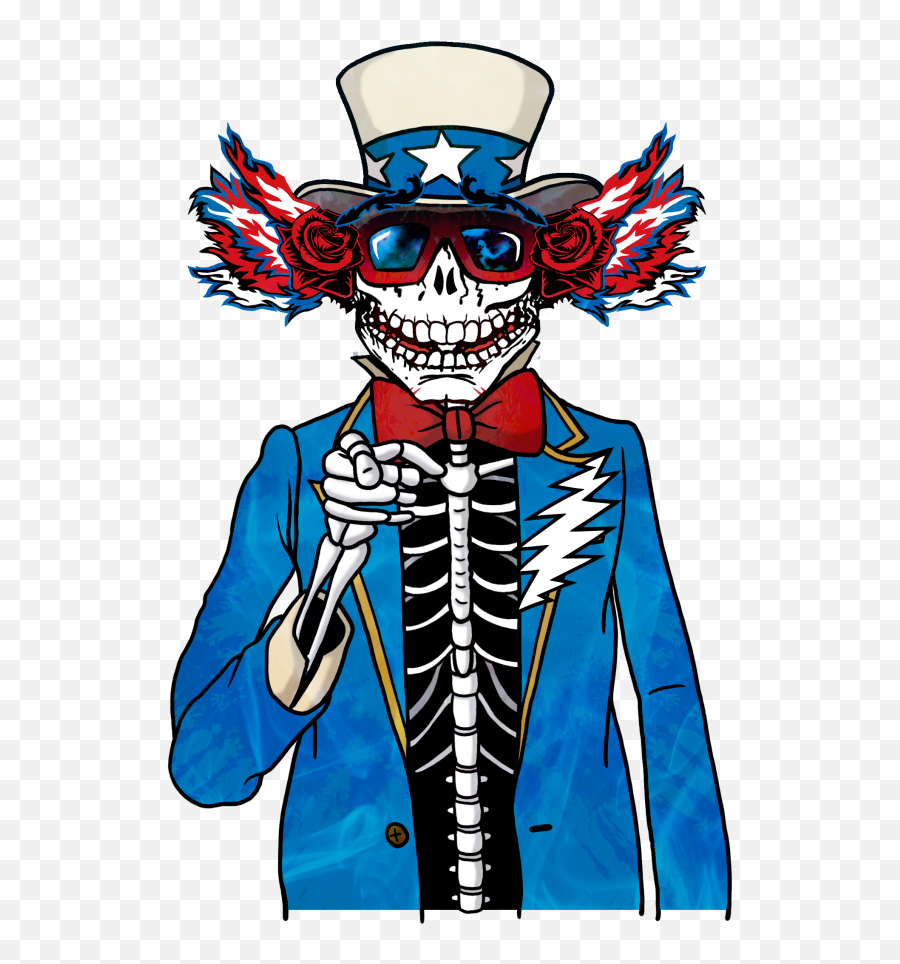 Uncle Sam Us Blues Hat Pin Grateful Dead Company Co Jerry - Uncle Sam Grateful Dead Png,Uncle Sam Hat Png
