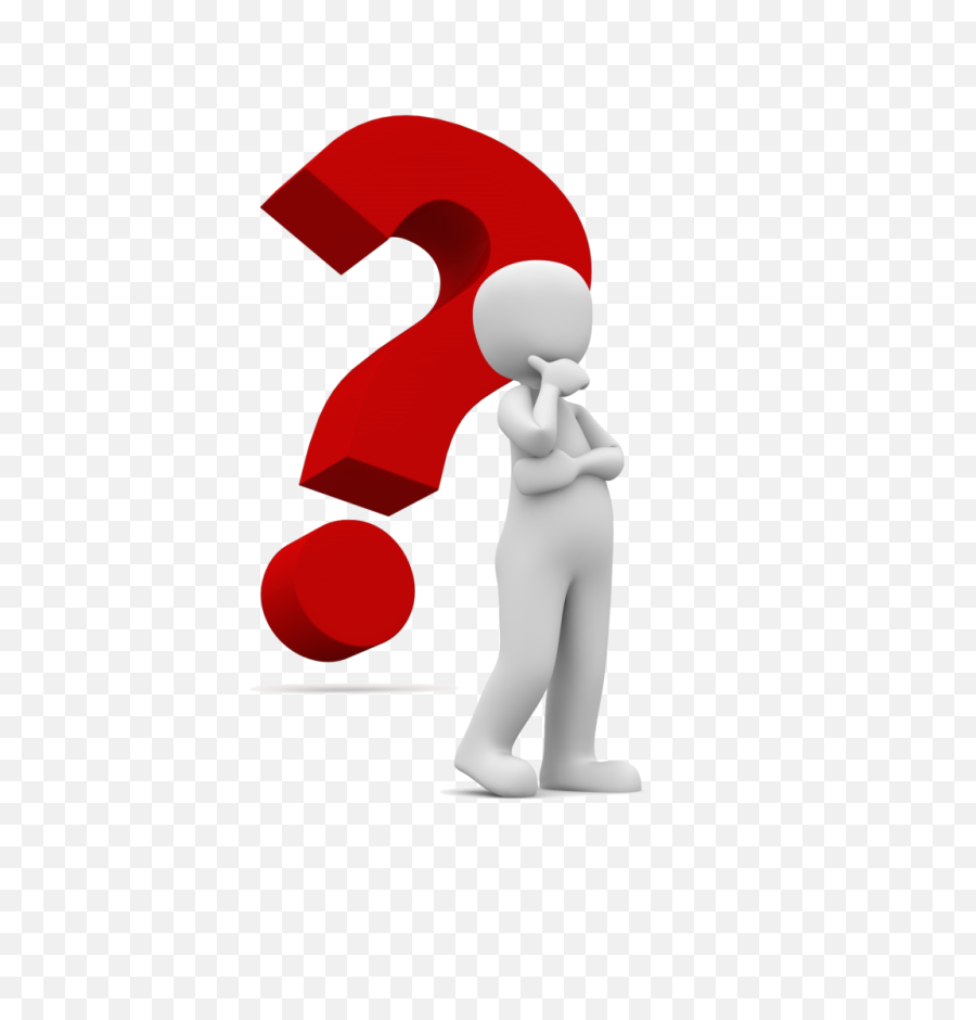 Download Free Png Standing Human Business Question Mark - Question Mark,Question Mark Emoji Png