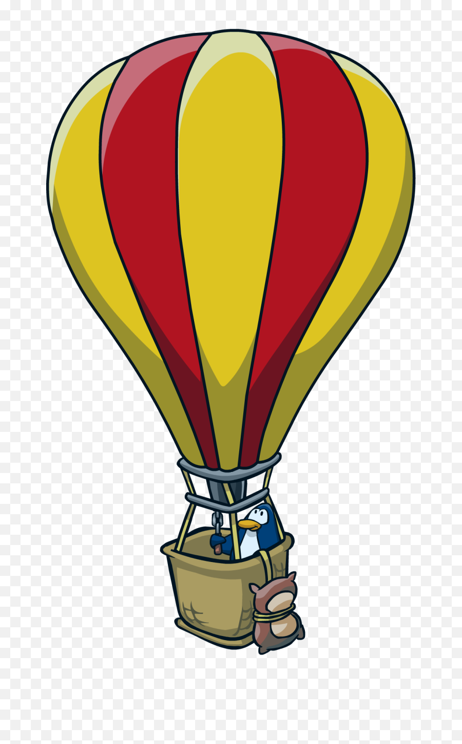 Balloon Png - Air Balloon Png Background Image Hot Air Club Penguin Hot Air Balloon,Hot Air Balloon Transparent