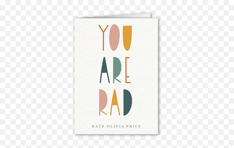 Rad Thank You 3x5 Folded Card - Dot Png,Shutterfly Png