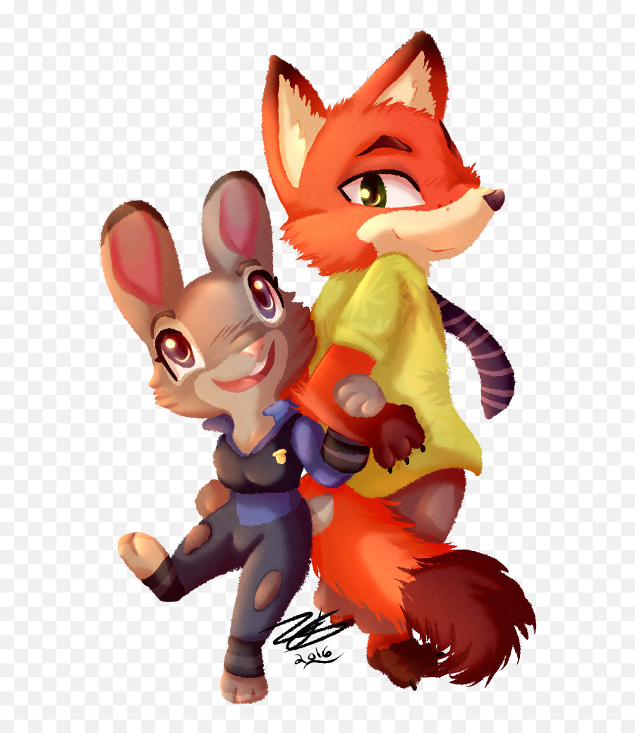 Download Nick And Judy - Nick Wildex Judy Hopps Fanart Png,Judy Hopps Png