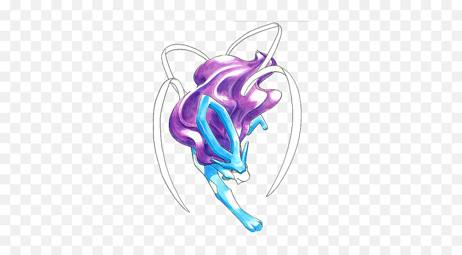 The Legendary Pokemon Suicune - Suicune Png,Suicune Png