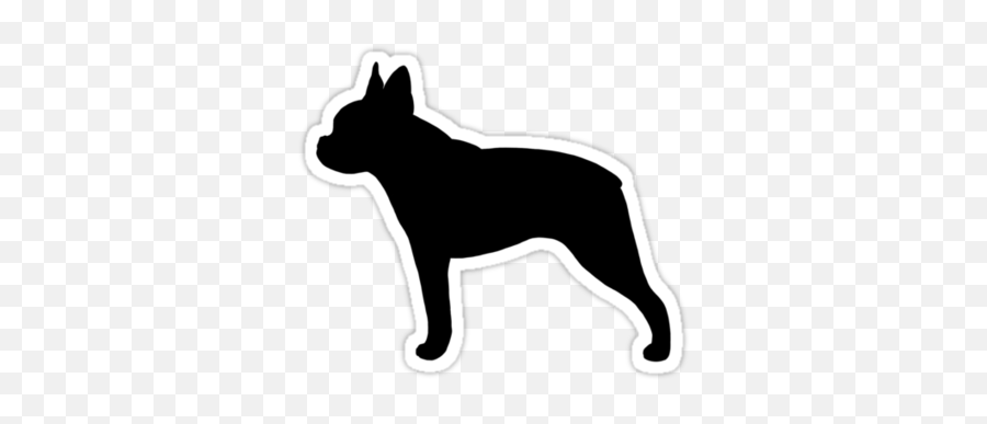 Dog Silhouette Boston Terrier Tattoos - Vector Boston Terrier Silhouette Png,Boston Terrier Png
