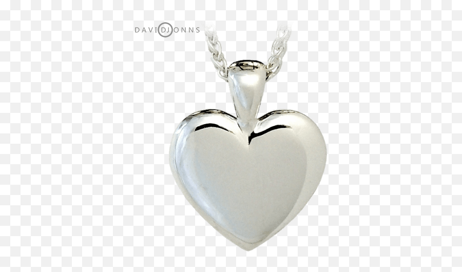 Silver Heart Pendant In Sterling - Transparent Heart Locket Png,Silver Heart Png