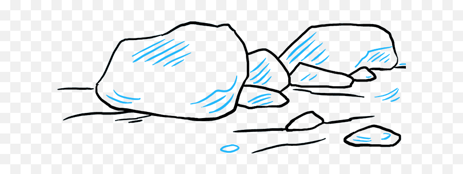 Rock Drawing Easy Photos Download Jpg Png Gif Raw Tiff - Easy Drawing Of Rocks,Boulders Png