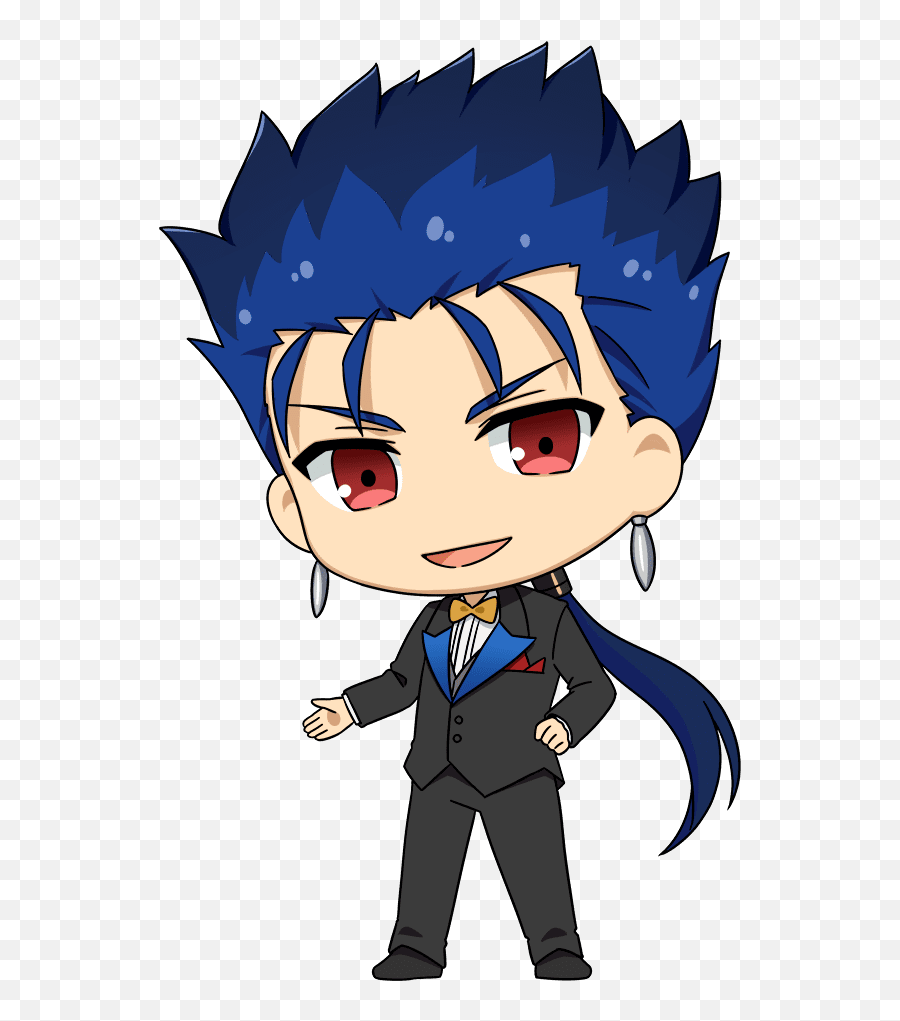 Nakau Fatestay Night 15th Celebration Project Chibi - Lancer Fate Stay Night Chibi Png,Fate Stay Night Logo