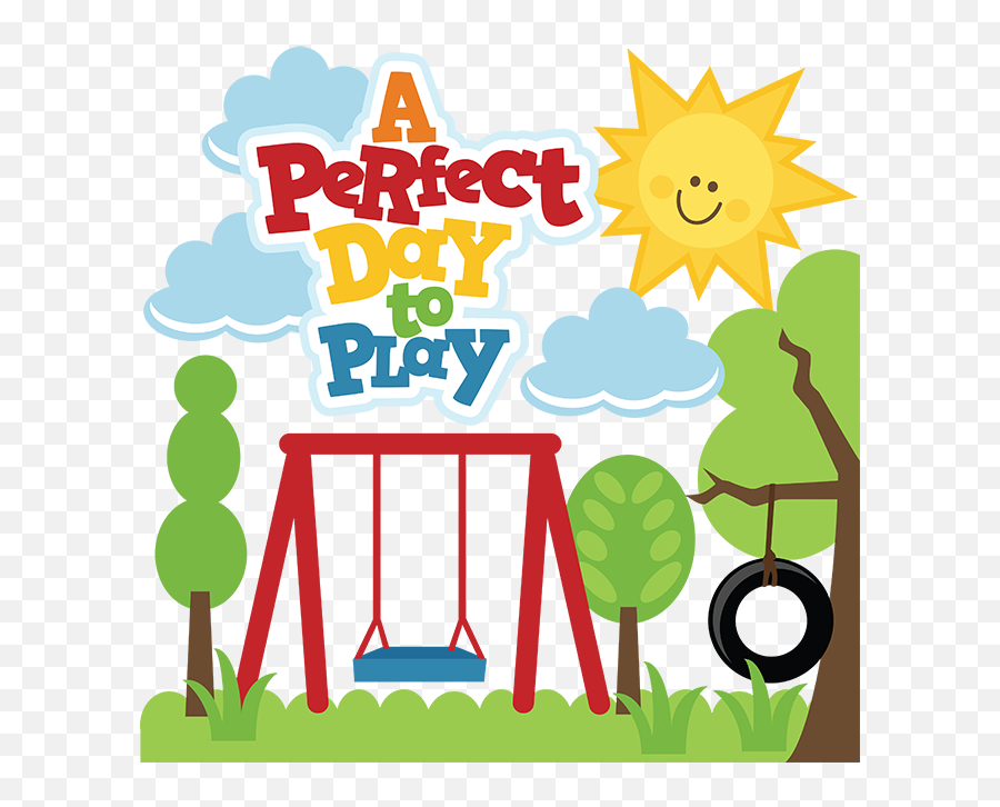 A Perfect Day To Play Svg Files For Scrapbooking Swing Set - Park Day Clip Art Png,Swingset Icon