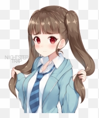 Png Cute Blushing Anime Girl - Beautiful