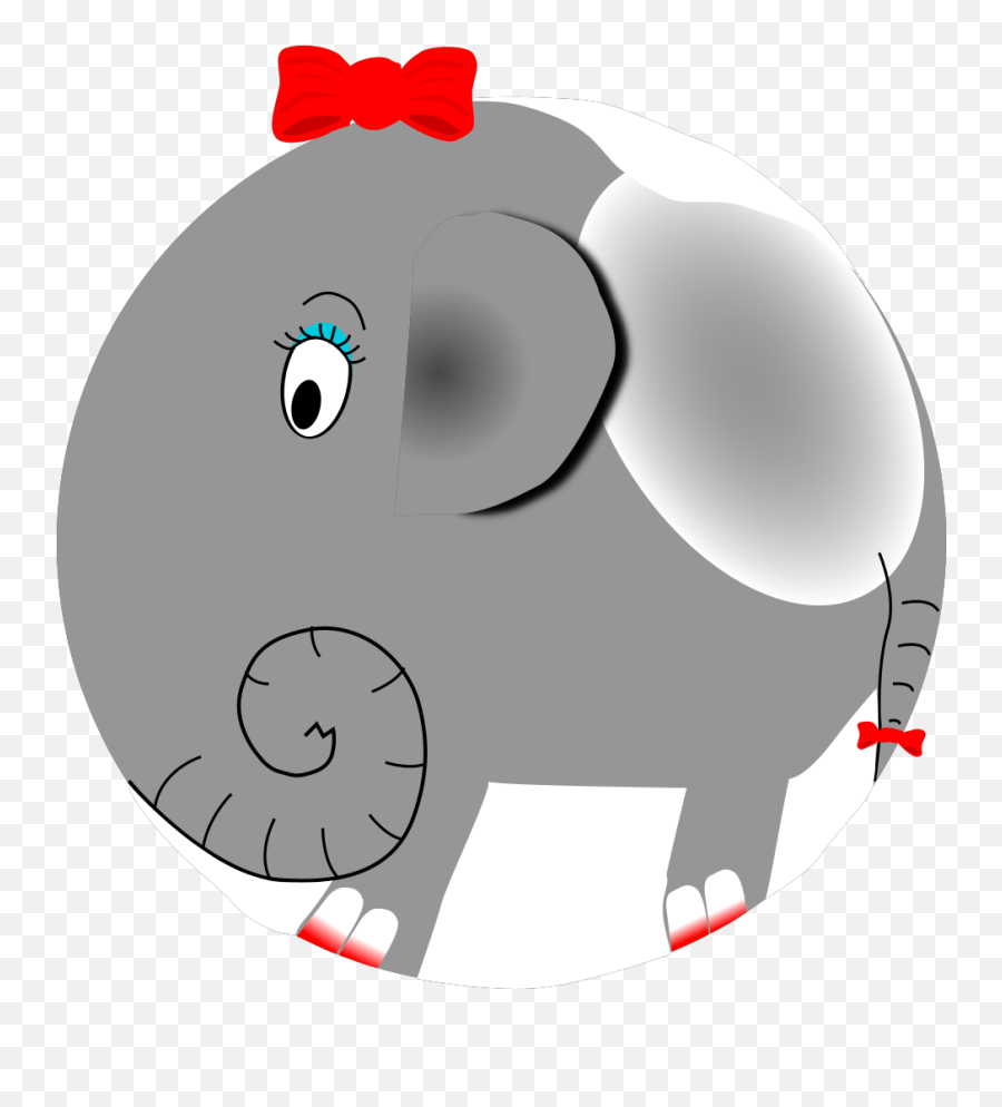 Jumping Female Elephant Cartoon Png Svg Clip Art For Web - Clipart Of Female Elephant,Jumping Person Icon