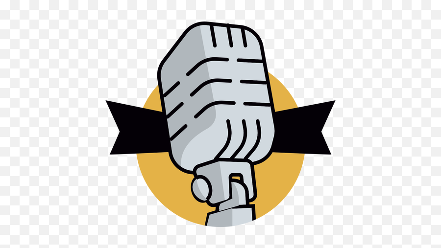 Radio Microphone Logo - Transparent Png U0026 Svg Vector File Microfone De Radio Png,Radio Microphone Icon