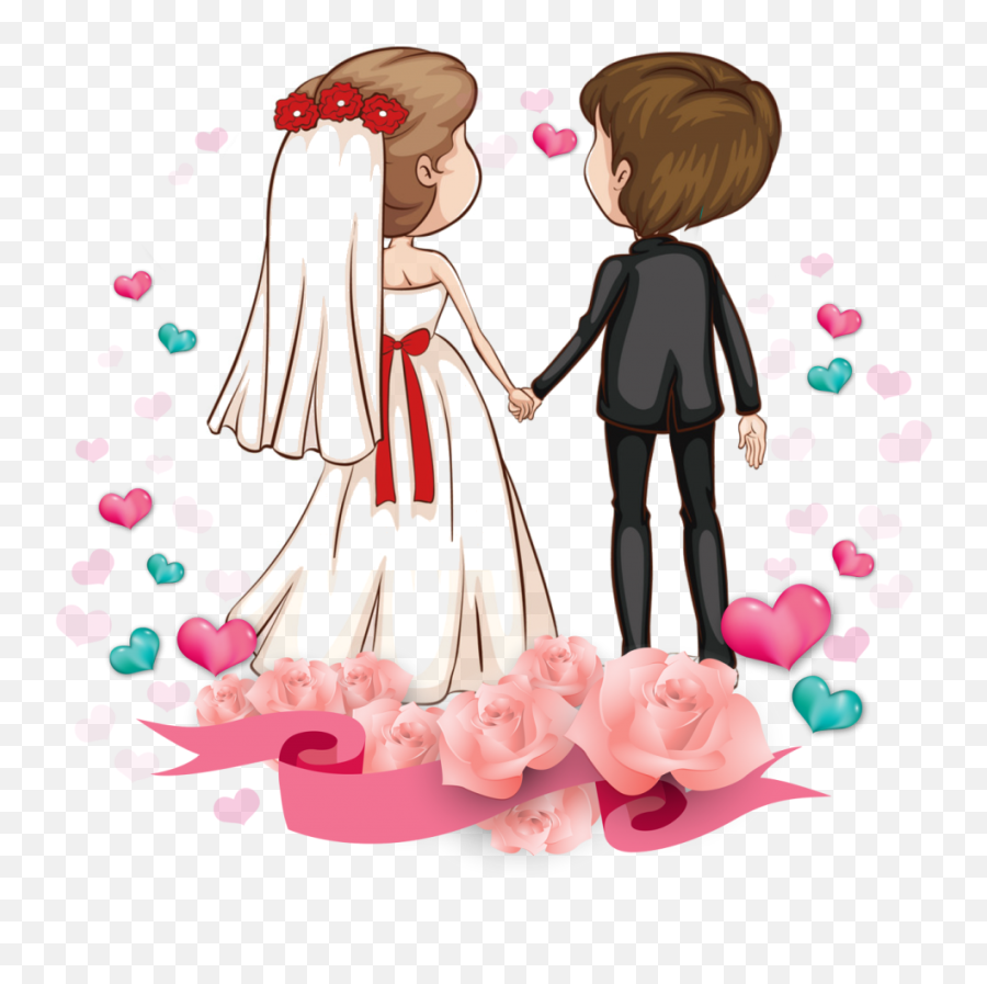 Wedding Couple Vector - Wedding Couple Clipart Vector Png,Married Couple Png