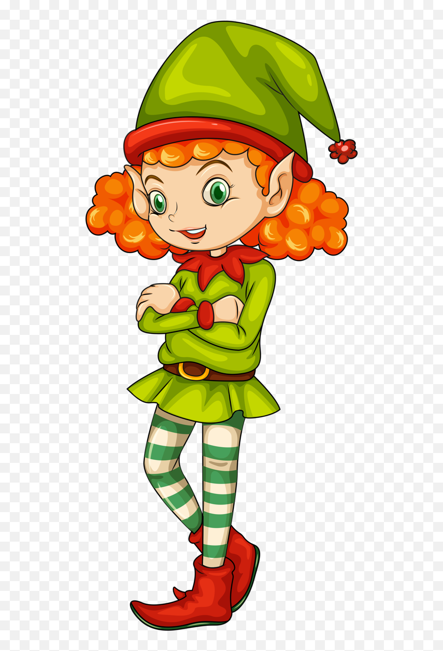 Girls Clipart Elf Transparent Free For Download - Christmas Elf Clipart Women Png,Girl Clipart Transparent Background