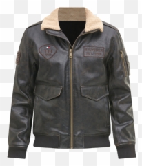 Tommy Hilfiger Menu0027s Top Gun Faux Leather Aviator Bomber - Jacket Women png