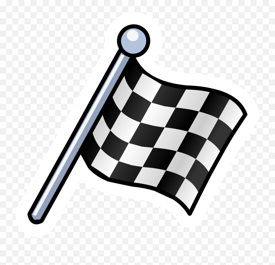 Checkered Flags Png - Cartoon Race Flag Png,Race Flag Png