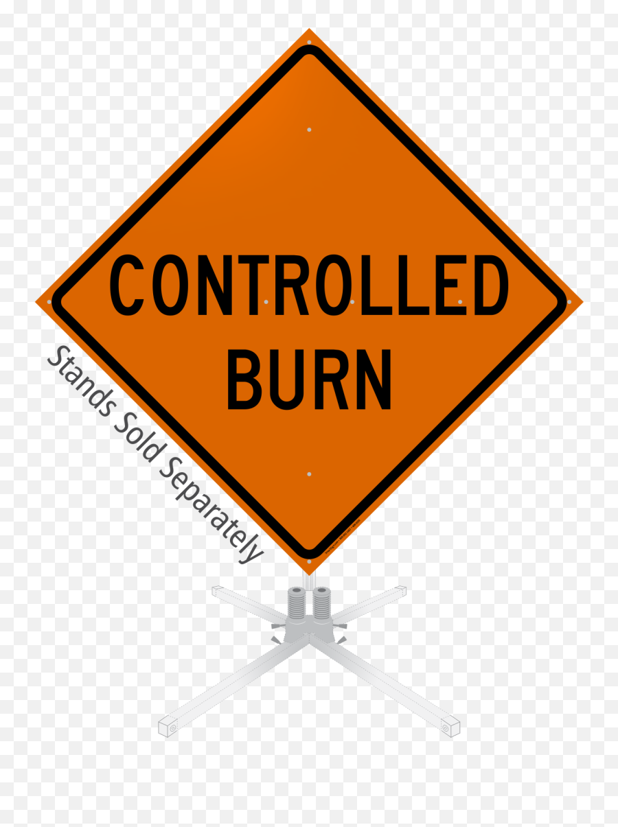 Controlled Burn Roll - Up Sign Sku Wm0101 Dot Png,Icon Bump Stop