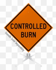 Controlled Burn Roll - Up Sign Sku Wm0101 Dot Png,Icon Bump Stop