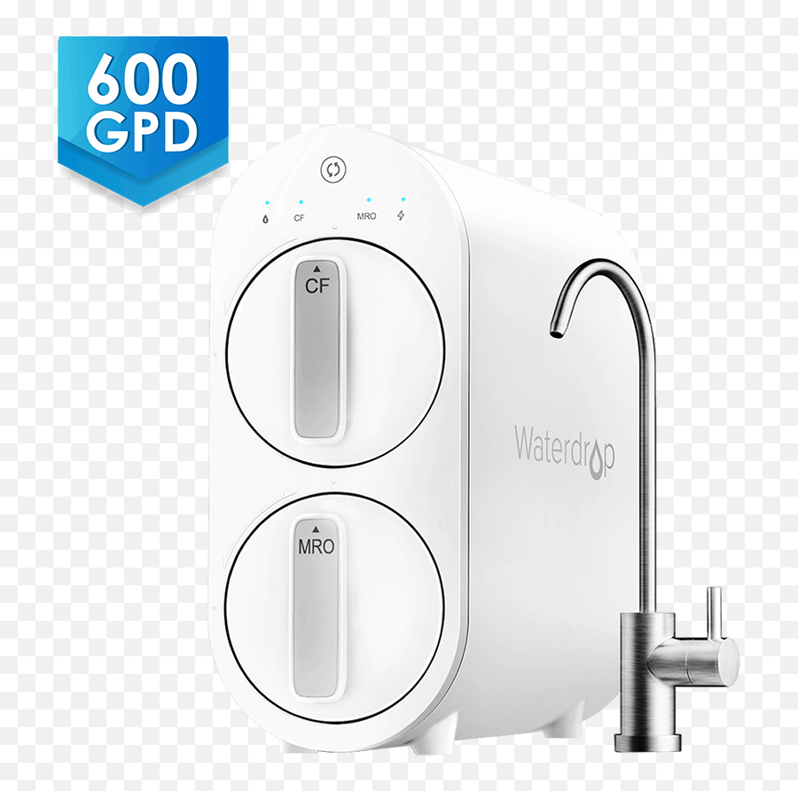 Reverse Osmosis Water Filtration System For Home Waterdrop - Waterdrop Ro Reverse Osmosis Water Filtration System Gpd Png,Wd Elements Icon Download