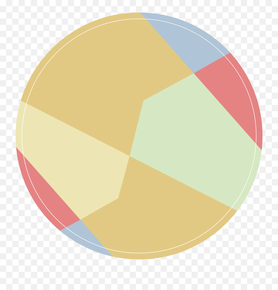 Pastel Geometrical Color Blocks Circular Mat - Vertical Png,Pastel Pink Icon