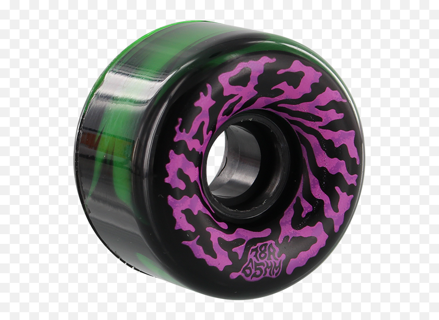 Sc Slimeballs Swirly 65mm 78a Blkgrn Wpinkpur - Skateboard Png,Swirly Png