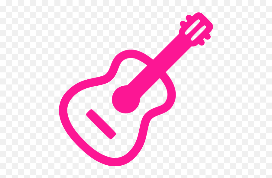 Deep Pink Guitar Icon - Free Deep Pink Music Icons Png,Pink Music Icon