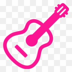Deep Pink Guitar Icon - Free deep music icons png