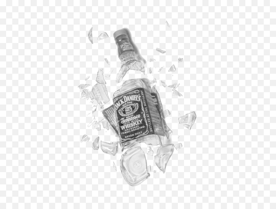 Jack Daniels Bottle Transparent Png - Jack Daniels Bottle Breaking,Broken Bottle Png