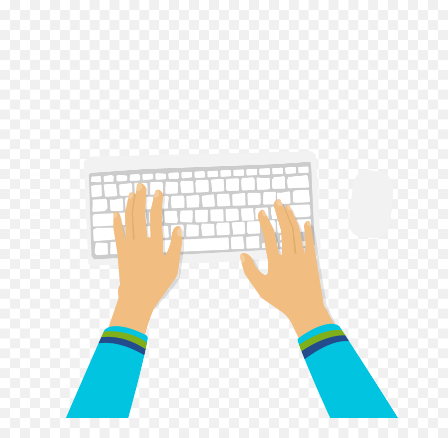 Hand - Hands Typing On Keyboard Png,Typing Png