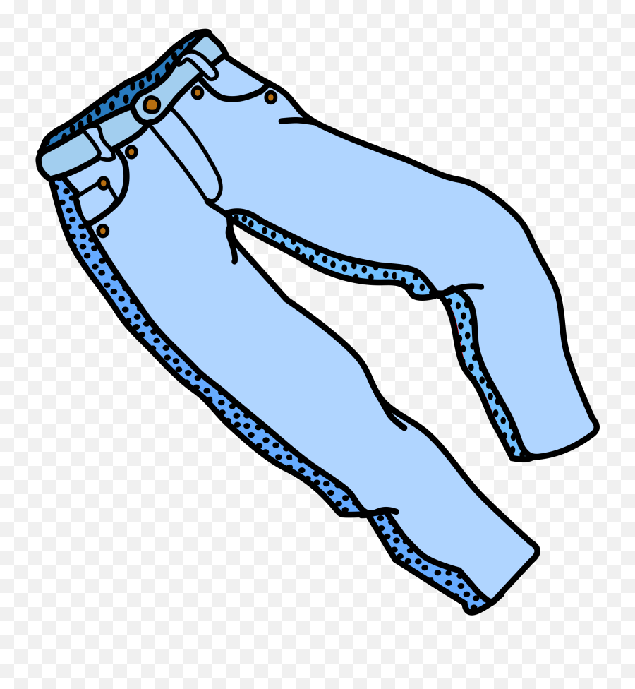 Jeans Clipart Png - Trousers Clipart,Blue Jeans Png