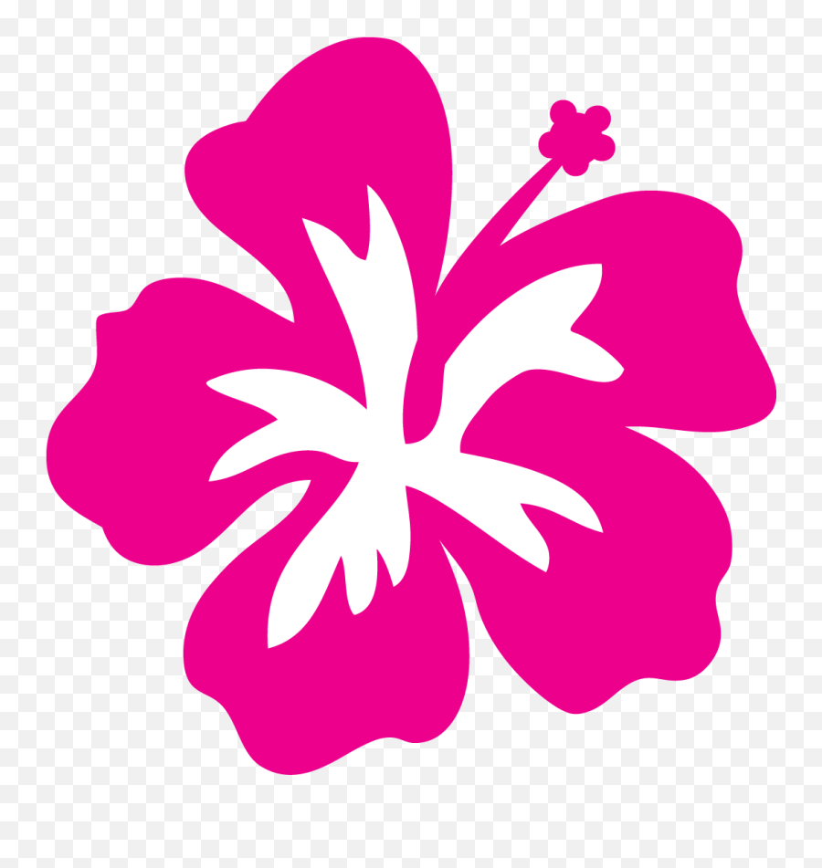 Transparent Hawaiian Flower - Hibiscus Flower Clipart Png,Flower Cartoon Png
