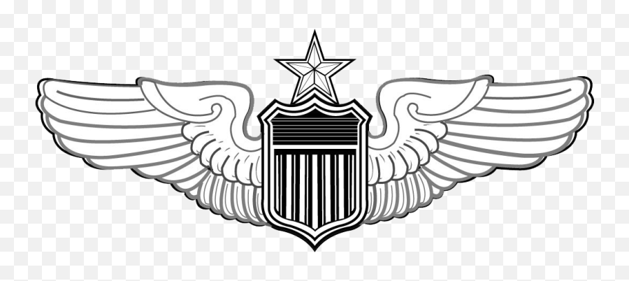 Download Usaf Senior Pilot Wings - Air Force Pilot Badge Png,Pilot Wings Png