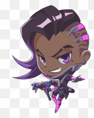 Cute Spray - Overwatch Sombra Cute Spray Png,Moira Png